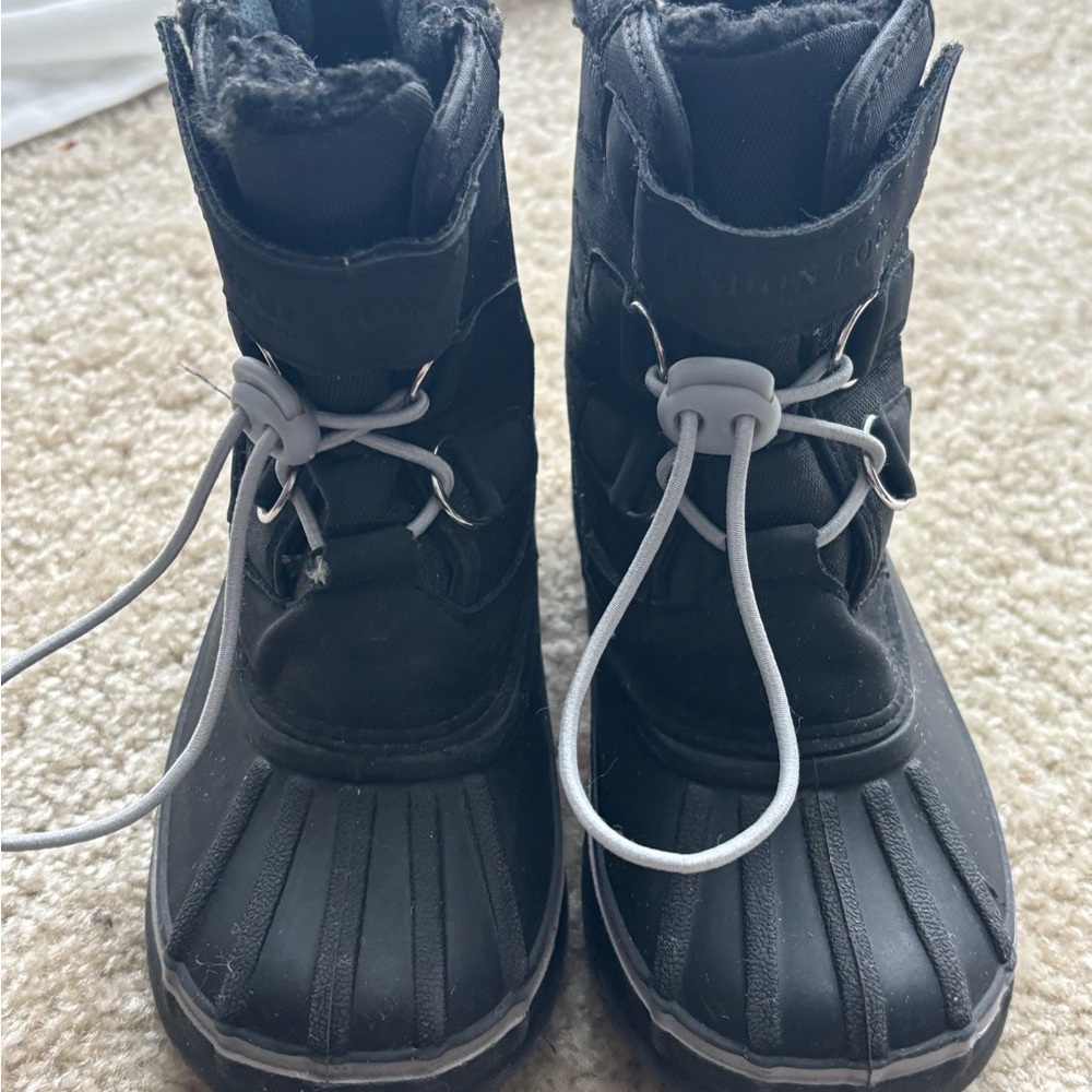 Kids Black Winter Boots